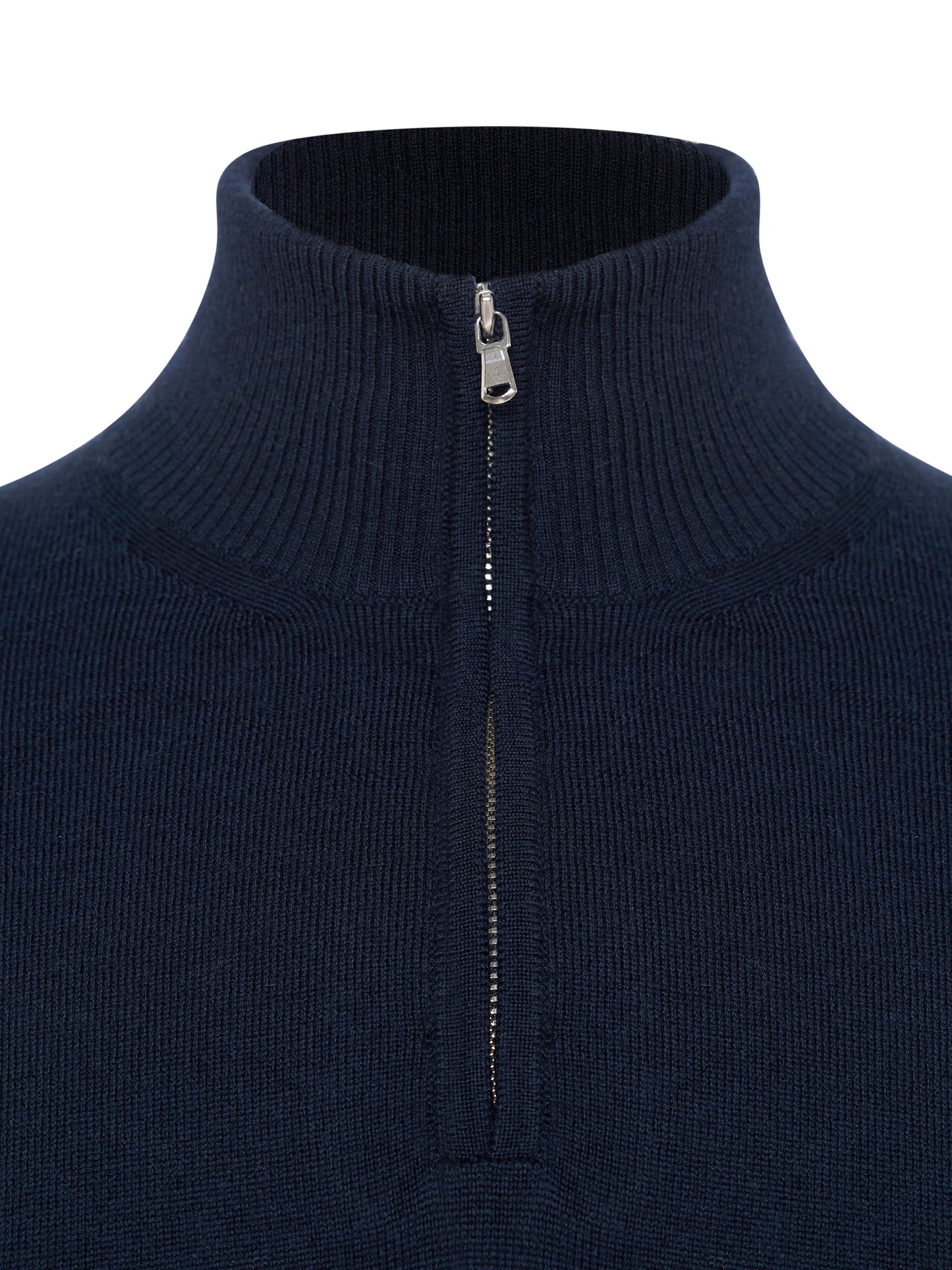 Navy Zip Sweater