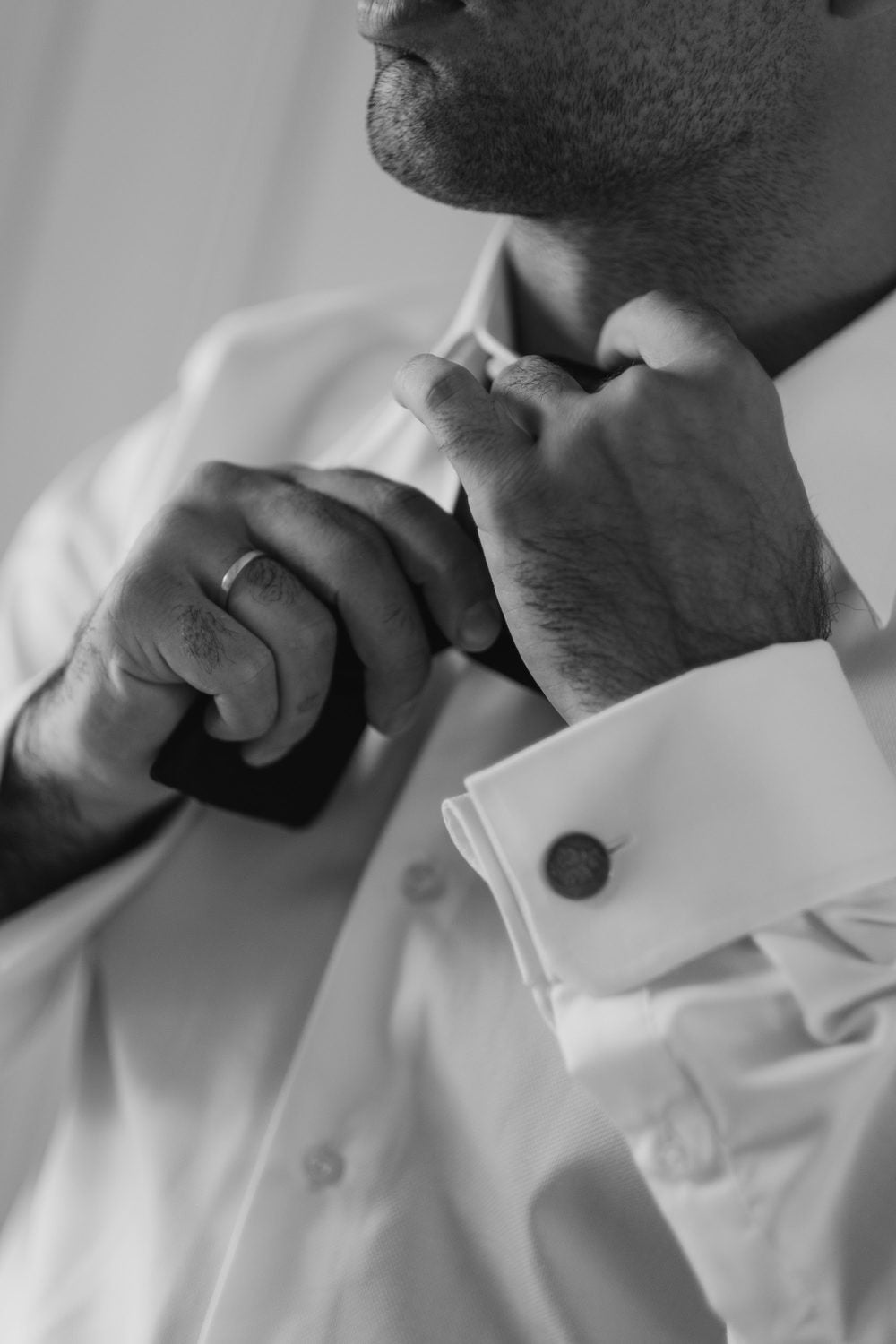 Cufflink on a double cuff
