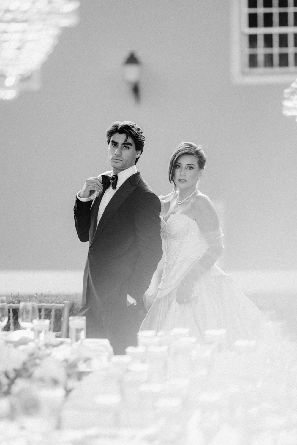 Bride and groom at the end of the day