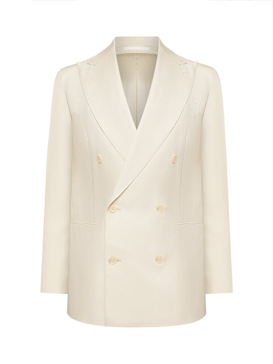 Blazer ATELIER 23 em seda Loro Piana cor marfim