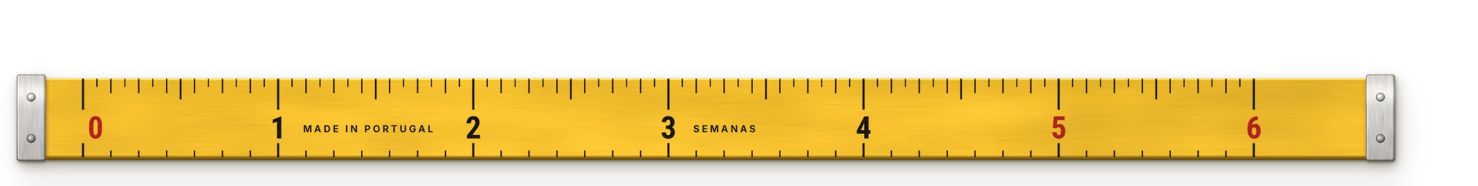 Calendário em semanas: primeira visita no dia 1, cerca de quatro semanas na nossa oficina, a prova por volta da semana cinco, o fato pronto até à semana seis.